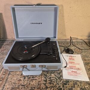 Crosley Record Player CR8005f-tn Works Speakers Blown